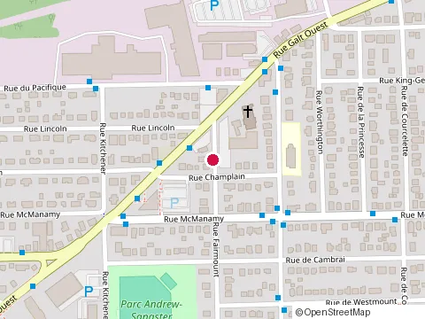 Location of Commun'Action Ste-Jeanne d'Arc at 1010 Rue Fairmount, Sherbrooke