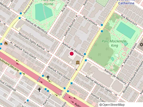 Location of Communaute Sepharade Unifiee du Quebec at 216-1 Car Cummings, Montréal
