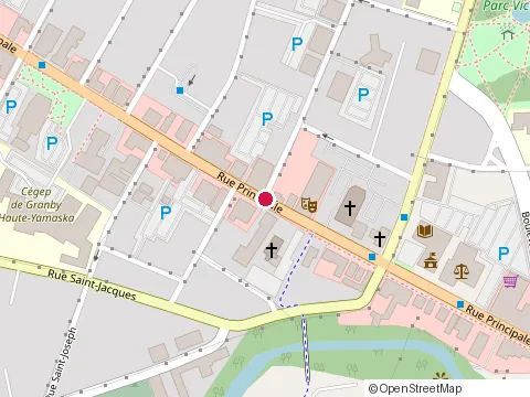 Location of Condos Gesteco at 210-66 Rue Court, Granby