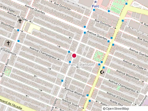 Location of Conseil Regional des Personnes at 671 avenue Ogilvy, Montréal