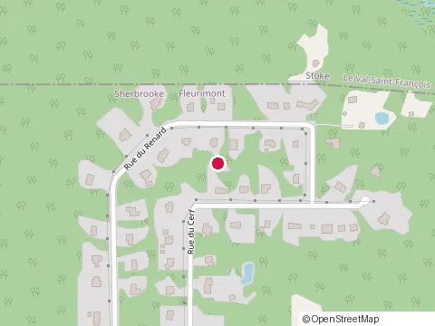 Location of Construction Amb at 3400 Rue du Renard, Sherbrooke