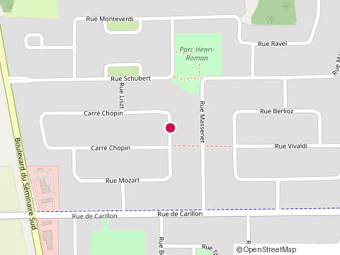 Location of Construction Delormier at 207 Car Chopin, Saint-Jean-sur-Richelieu