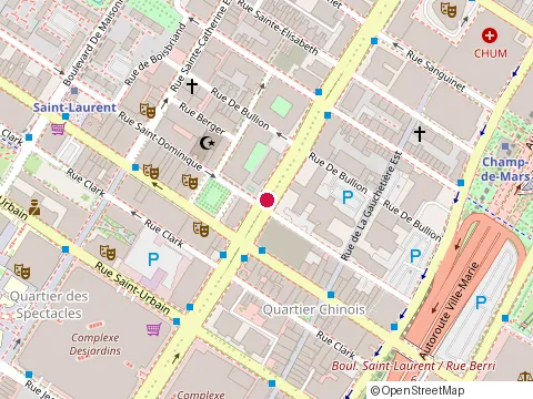 Location of Construction Demathieu & Bard Inc. at 1064 Rue Saint-Dominique, Montréal