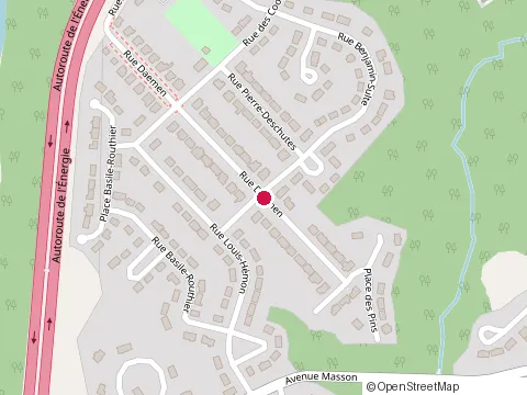 Location of Construction Denis Rousseau at 3033 Rue Daemen, Shawinigan