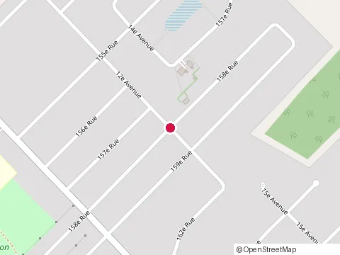 Location of Construction Design at 1260 158E Rue, Saint-Georges