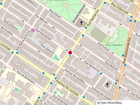 Location of Construction Dextrom Inc at 4058 Rue Parthenais, Montréal