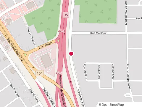 Location of Construction Leger du Haut at 155 avenue du Parc, Saint-Jean-sur-Richelieu