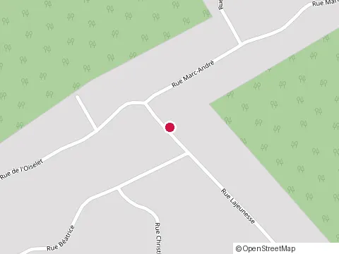 Location of Construction Uniseb Inc. at 309 Rue Marc André, Saint-Colomban