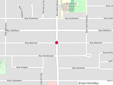 Location of Constructions Patrick Cholette Inc. at 64 Rue Mailloux, Saint-Jean-sur-Richelieu