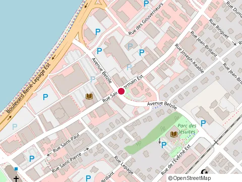Location of Constructions Paul Morneau at 87 Rue St Germain E #102, Rimouski