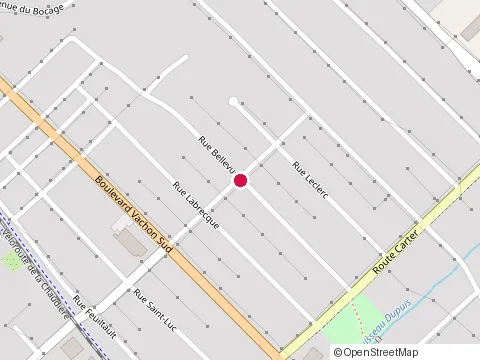 Location of Constructions Rejean & Denis at 442 Rue Bellevue, Sainte-Marie