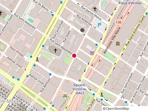 Location of Coop Carbone at 1097 St Alexander St Bur. 203, Montréal