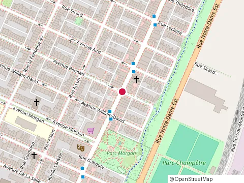 Location of Coop des Marchands (la) at 4487 Rue Sainte-Catherine E In, Montréal