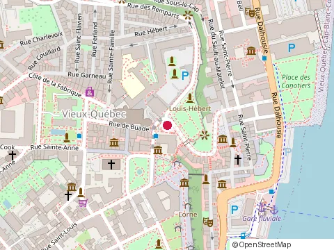 Location of Cote Roger at 105 Cote de la Montagne, Québec