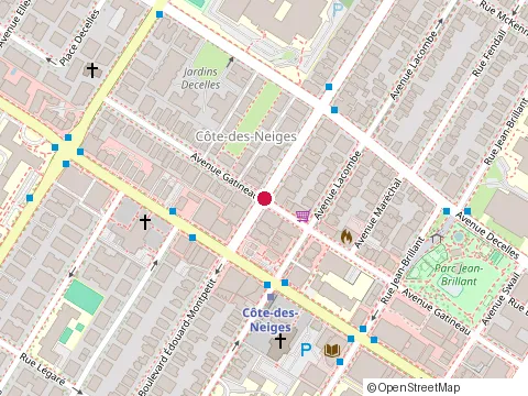 Location of Crocodile at 5414 avenue Gatineau, Montréal
