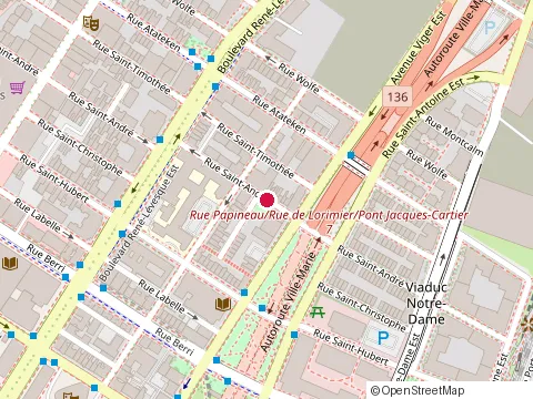 Location of Croisieres Aml Inc at 530 Rue Saint-Andre, Montréal