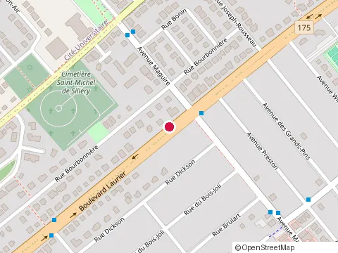 Location of Croissants Plus at 2070 boulevard Laurier, Québec