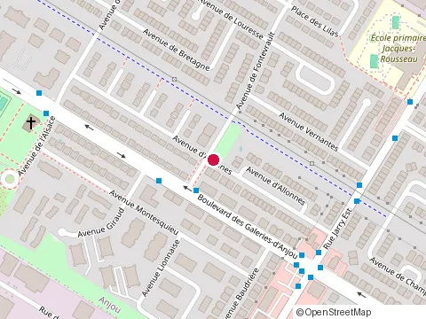 Location of Cuisine de Finesse at 8710 avenue d'Allonnes, Anjou