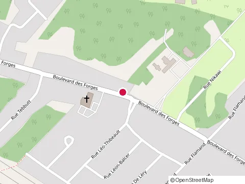 Location of Curling André Ferl at 8095 Boulevard des Forges, Trois-Rivières