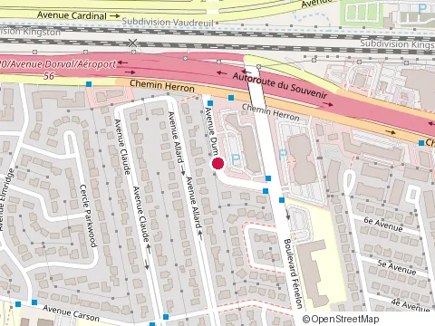 Location of Da Mangione at 475 Dumont Ave, Dorval