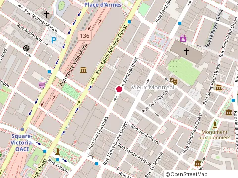 Location of Dandy at 244 Rue Saint-Jacques, Montréal