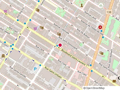 Location of Daoust Lestage Lizotte Stecker at boulevard Saint-Laurent #710, Montréal