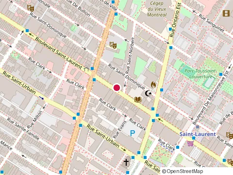 Location of Darbar at 2027 boulevard Saint-Laurent, Montréal