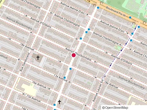 Location of Decovision at 3826 Rue Masson, Montréal