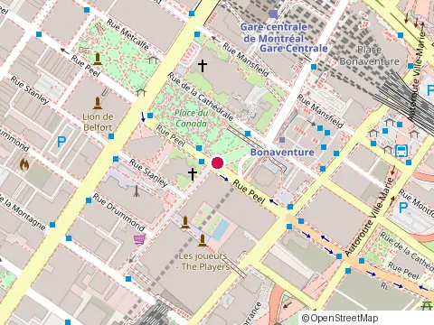 Location of Deslauriers Jeansonne at 1100 Rue de la Gauchetiere O #700, Montréal