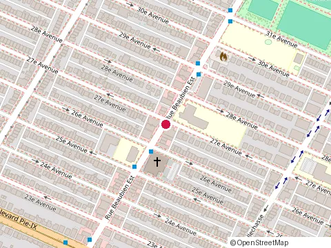 Location of Desroches Mongeon Avocats Inc at 4350 Rue Beaubien E, Montréal
