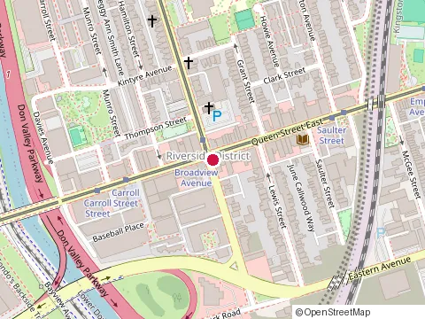Location of Korman & Company at 721 Queen St E, Toronto