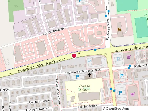 Location of Dormani Infiniti at 1185A boulevard la Verendrye, Gatineau