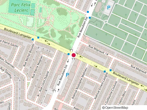 Location of Douce Kuizine at 6495 Rue Beaubien E, Montréal