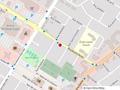Location of Dr. Simon Lemay Pagé at 44 Boulevard Brien, Repentigny