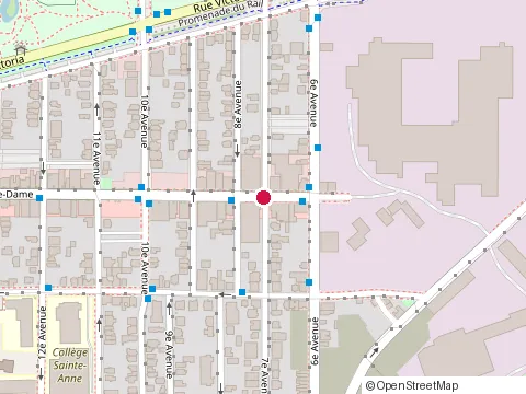 Location of Dragon House at 645 Rue Notre-Dame, Lachine