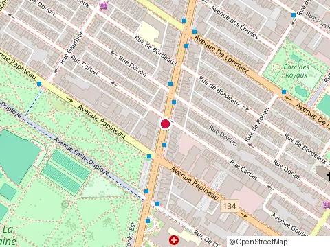 Location of Dre Joelle Marcil at 1823 Rue Sherbrooke E, Montréal