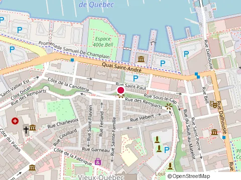 Location of Écho Buvette at 67 Rue du Sault-au-Matelot, Québec