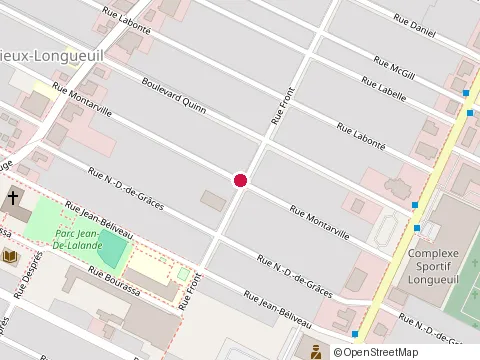 Location of École de Danse Hdp at 1652 Rue Montarville, Longueuil