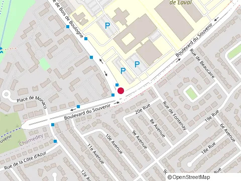 Location of Ecole de la Croisée at 55 Bd du Souvenir, Laval