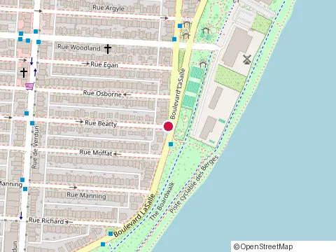 Location of École de Musique de Verdun at 5601 Wellington St, Verdun