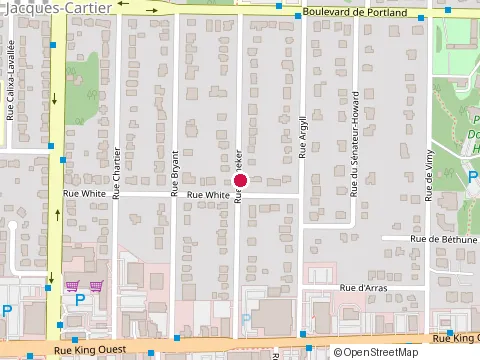 Location of École de Musique Pianissimo at 33 Rue Heneker, Sherbrooke