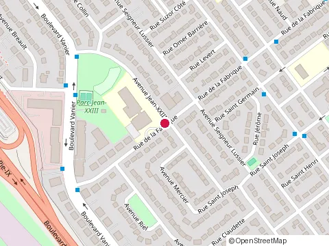 Location of Ecole Jean Xxiii at 4561 Rue de la Fabrique, Laval