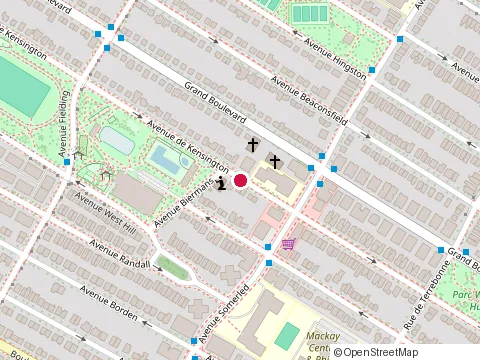 Location of École Rudolf Steiner de Montréal at 4855 Avenue de Kensington, Montréal