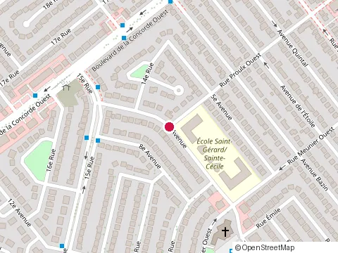 Location of Ecole Saint-Gerard at 50 Rue Proulx O, Laval