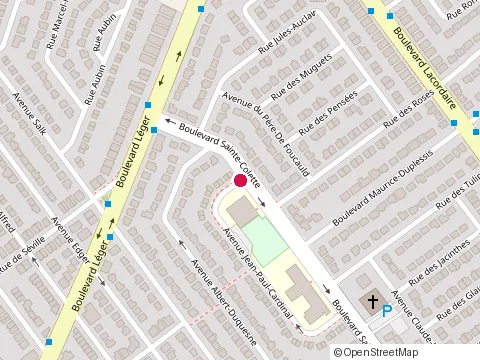 Location of Ecole Sainte-Colette at 12001 Rue Jean-Paul-Cardinal, Montreal-Nord