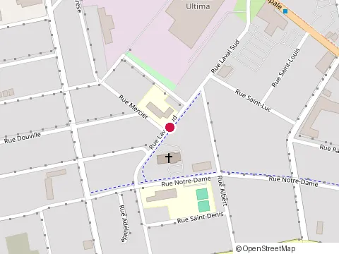 Location of Ecole Sainte-Marie at 90 Rue Laval, Granby