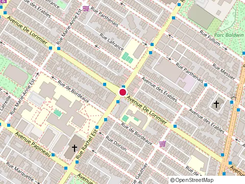 Location of Ecole St Joseph (1985) Inc at 4080 avenue de Lorimier, Montréal