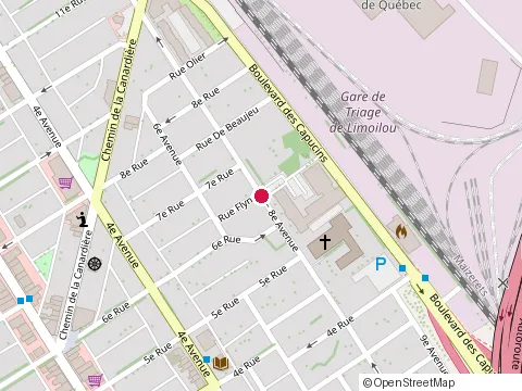 Location of Ecole St Maurice at 725 8E Av, Québec