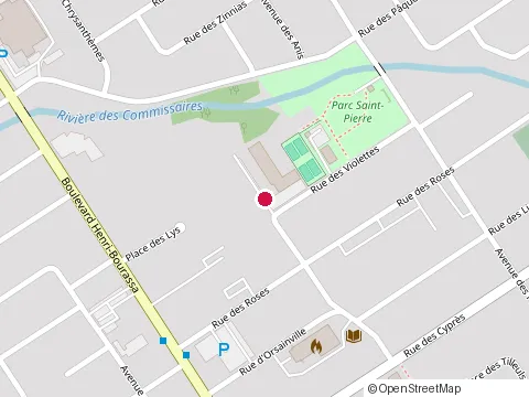 Location of Ecole St-Pierre at 5250 avenue des Sauges, Québec