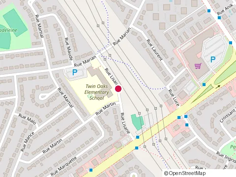 Location of Ecole Twin Oaks at 700 Rue Lisane, Laval